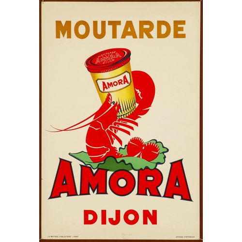 Affiche Moutarde Amora Dijon