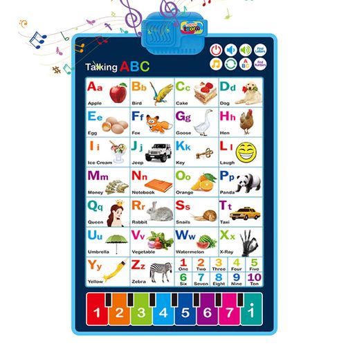 Affiche Murale ducative Intelligente, Alphabet Interactif lectronique, Jouet D'Apprentissage Pour Tout-Petits Enfants
