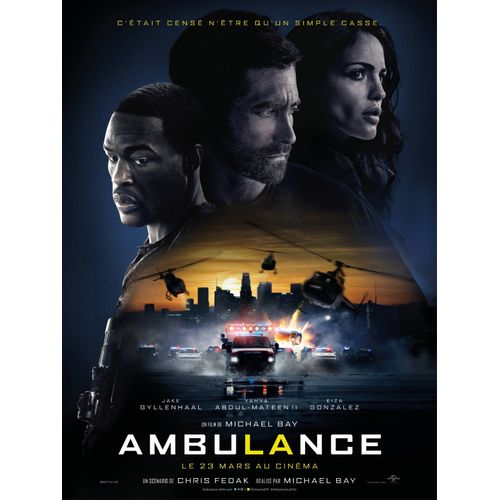 Affiche Officiel Cinema Film Ambulance Pf