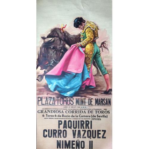 Affiche Paquiri Curro Vazquez Mont De Marsan