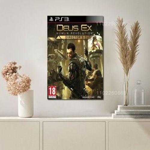 Affiche Pla De Jeu De La RVolution Humaine Deus Ex Sur Toile,Mpression Murale Poster Pour Salon Chambre  Coucher DCor Sans Cadre(30*40cm)