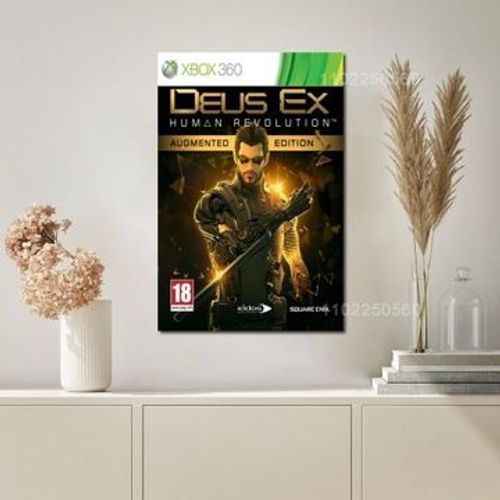 Affiche Pla De Jeu De La RVolution Humaine Deus Ex Sur Toile,Mpression Murale Poster Pour Salon Chambre  Coucher DCor Sans Cadre(50*70cm)