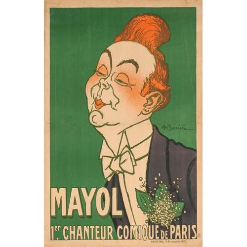 Affiche Portrait Mayol Chanteur Comique