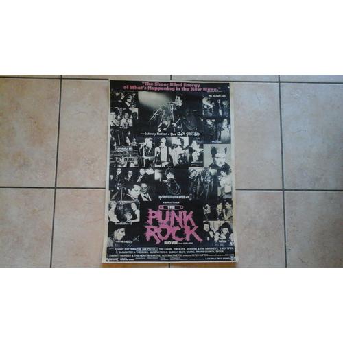Affiche Poster The Punk Rock Movie Sex Pistols, The Clash, The Jam, The Slits, Johnny Thunders, Siouxsie And The Banshees