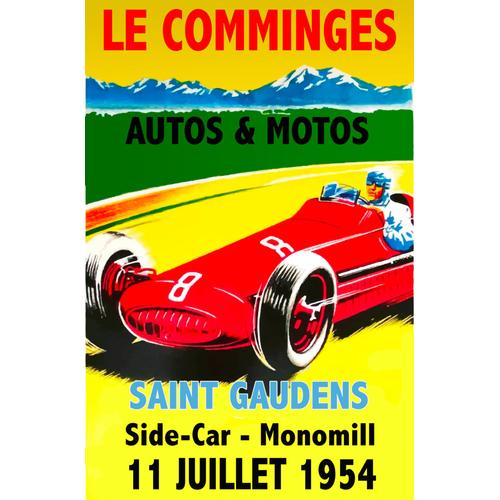 Affiche Saint Gaudens Comminges 1954