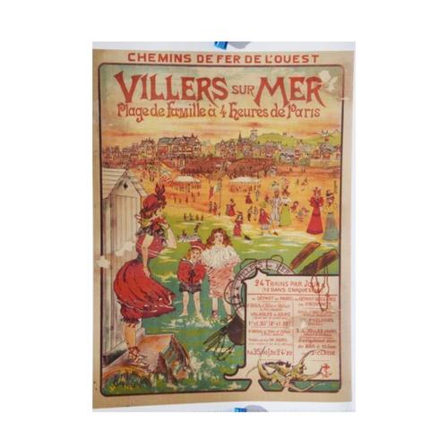 Affiche Villers Sur Mer 40x50