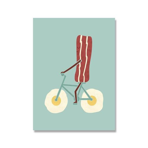 Affiches Et Imprims D'Aliments Amusants, Dessin Anim, Ramen, Sushi, Frites, Cocktail, Peinture Sur Toile, Bar, Boutique, Cuisine, Dcor De Maison 40*40cm