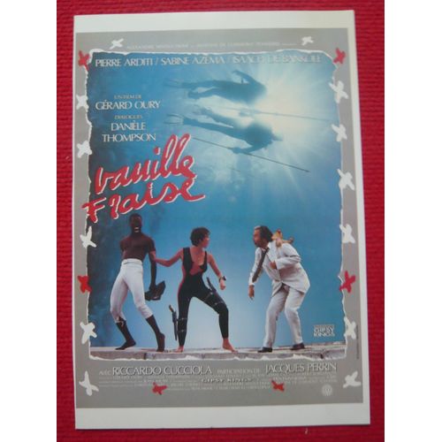 Affichette Du Film Vanille Fraise (1989)  Grard Oury 