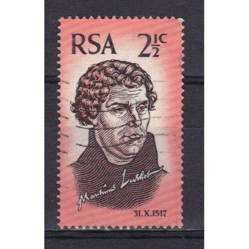 Afrique Du Sud 1967 Republique : 450 Anniversaire De La Rforme : Martin-Luther, Par Cranach L'ancien - Timbre Oblitr