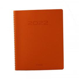Agenda Semainier 2024 Timing Calvi - 17,1 x 22 cm - Orange - Brepols