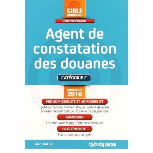 Agent De Constatation Des Douanes    Format Broch 