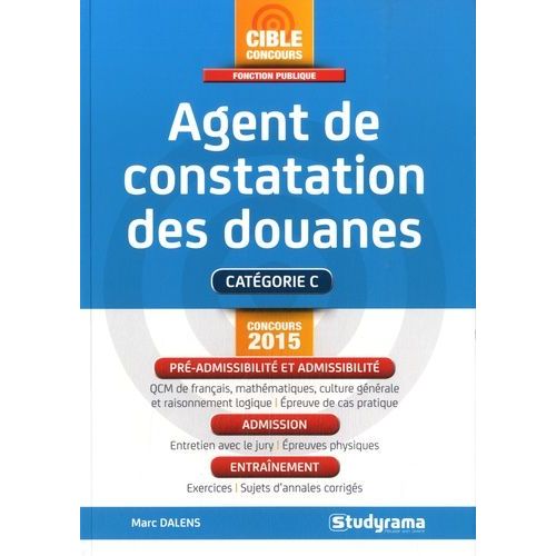 Agent De Constatation Des Douanes    Format Broch 