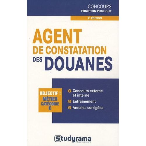Agent De Constatation Des Douanes    Format Poche 