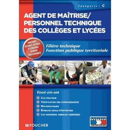 Agent De Maitrise/ Personnel Technique Des Collèges Et Lycées, Filière