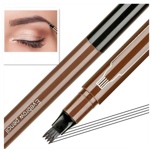 Ages 1pc Crayon  Sourcils tanche Fourche Pointe Sourcil Tatouage 4 Stylo Tte Fine Croquis Liquide Sourcil Rehausseur Colorant Teinte Stylo 3 Couleurs Tslm2