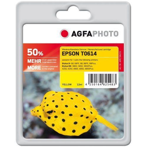 Agfa Photo Apet061yd Cartouche D'encre 12 Ml 50% Performance Extra Jaune
