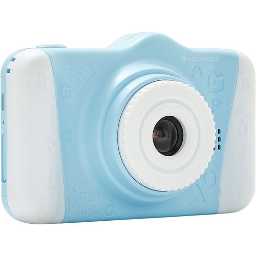 AGFA PHOTO Realikids Cam 2 - Appareil Photo Numrique pour Enfant (Photo, Vido, cran LCD 3.5'', Filtres photos, Mode Selfie, Batterie Lithium)-Bleu-