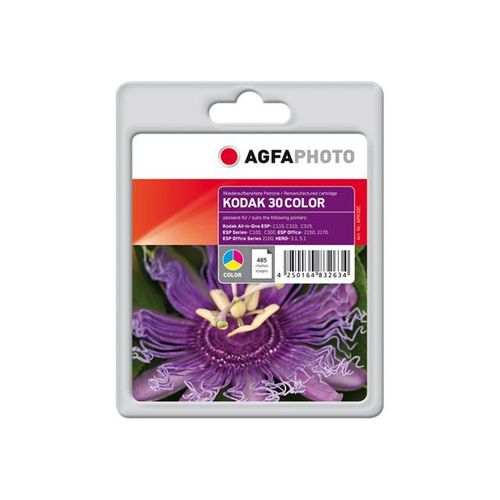 Agfaphoto - Couleur (Cyan, Magenta, Jaune) - Remanufactur - Cartouche D'encre (quivalent  : Kodak 30 ) - Pour Kodak Esp C310, C315