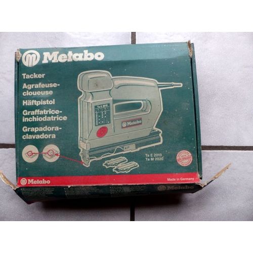 Agrafeuse Cloueuse Metabo Ta M 2020