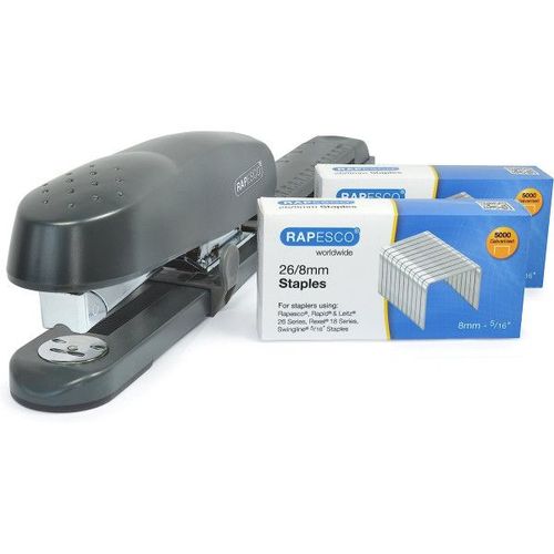 Agrafeuse - Long Bras - Manuelle - Inclus 10 000 Agrafes 26/8mm - Rapesco