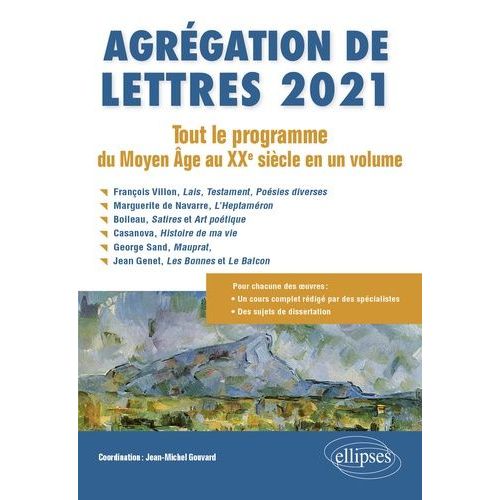 Agrgation De Lettres - Tout Le Programme Du Moyen Age Au Xxe Sicle En Un Volume    Format Grand Format 