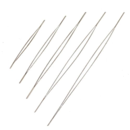 Aiguilles  Gros Il En Acier Inoxydable, pingles  Cordon  Filetage Facile Pour La Fabrication De Bijoux  Faire Soi-Mme, 4 Pices/Lot