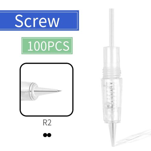 Aiguilles  Vis R1/R1 mousses/R2/R3/R5/R7/F3/F5/F7 Machine V7 Charme Princesse Aiguilles  Cartouche De Maquillage Permanent Numrique 50/100 Pices - Type 100pcs R2