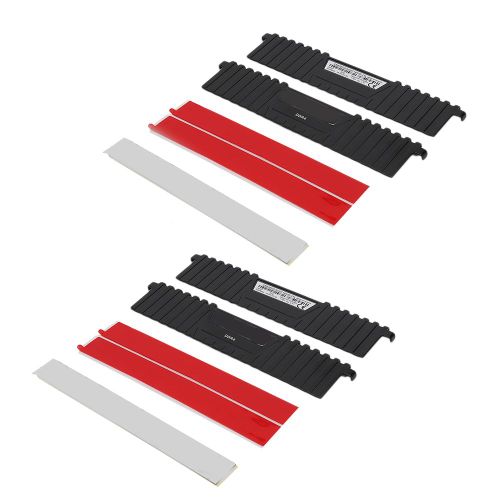 Aileron de refroidissement en aluminium pour banque de mémoire d'ordinateur de bureau, 2 pièces, pour DDR / DDR2 / DDR3 / DDR4