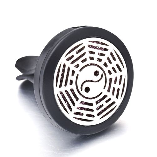 Ailes D'ange En Acier Inoxydable, Dsodorisant De Voiture Noir, Mdaillon D'aromathrapie, Diffuseur D'huile Essentielle, Pendentif Personnalis Accept