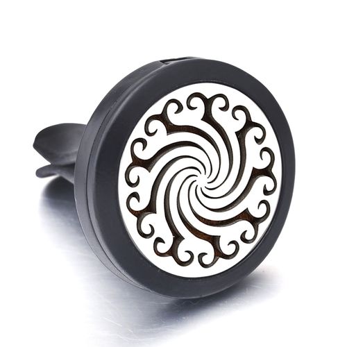 Ailes D'ange En Acier Inoxydable, Dsodorisant De Voiture Noir, Mdaillon D'aromathrapie, Diffuseur D'huile Essentielle, Pendentif Personnalis Accept