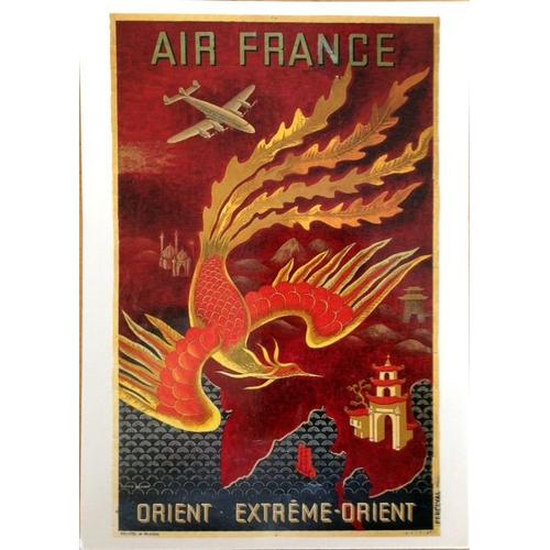 Air France - Orient - Extrme-Orient - Jean Dore - 10x15cm - Carte Postale