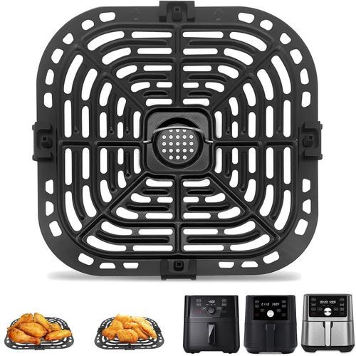 Air Fryer Accessories for Instant Pot Vortex Plus 6 in 1 6 QT Gourmia GAF735 6 QT Air Fryer,Air Fryer Replacement Parts Tray Rack Grill Plate Grill Pan Crisper Plate,Dishwasher Safe