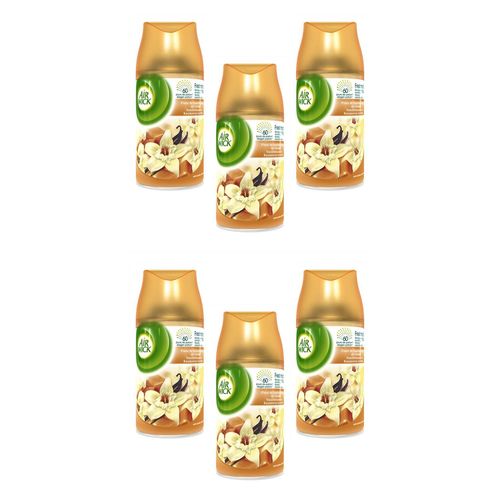Air Wick Lot De 6 Dsodorisants Recharge Freshmatic Vanille & Caramel - 250 Ml