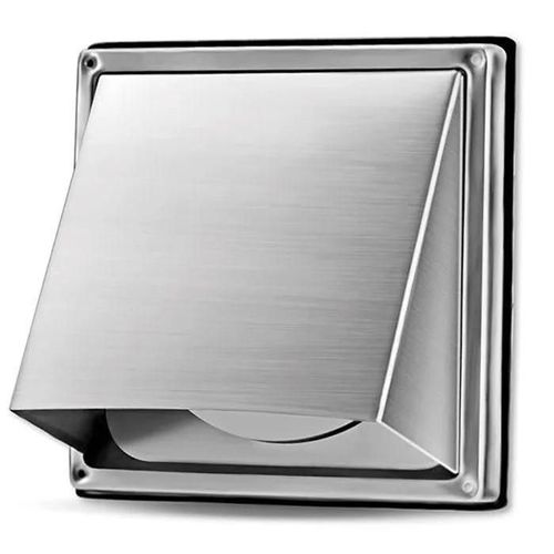 AIROPE-MK-Grille d'Aration en Acier Inoxydable 150 mm -Rsistante aux Intempries avec Clapet Anti-Retour-Parfaite pour Sche-linge