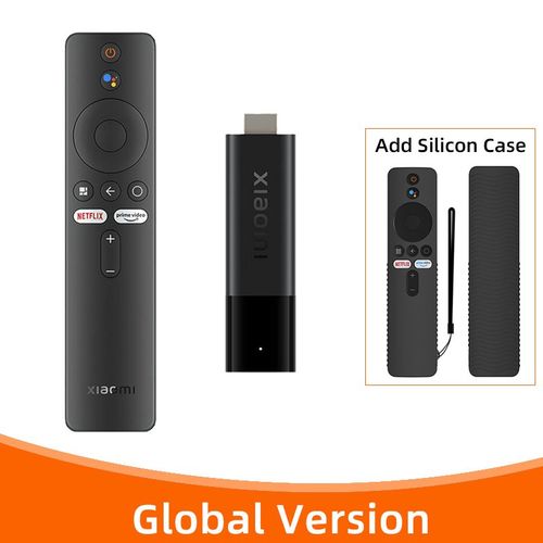 Ajouter un botier noir - Xiaomi-Cl TV 4K, Faade Core, 2 Go de RAM, 8 Go de ROM, Doyen Bluetooth 5.0, WiFi, Android TV Stick, Google Assistant, Version globale