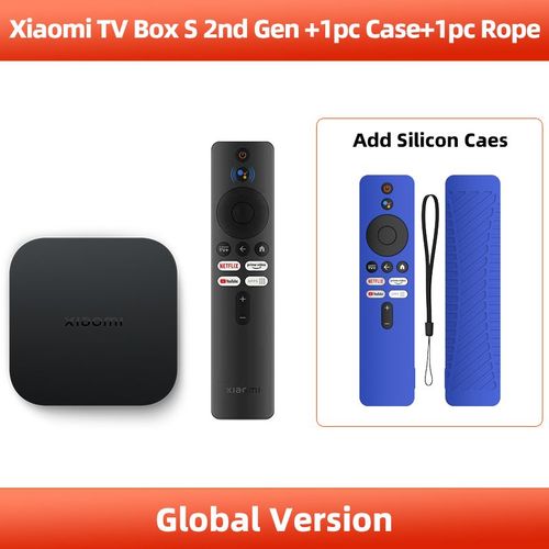Ajouter une couverture bleue - Xiaomi-Botier Smart TV Mi S, DDR3, 4K/HDR, Google, WiFi, Bluetooth, avec commandes au volant, version internationale