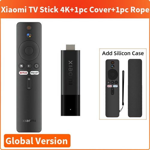 Ajouter une couverture noire - Xiaomi-Dongle TV Mi TV Stick, 4K, Android 11, Faades Core, 2 Go de RAM, 8 Go, Dean, Netflix, WiFi, Google Assistant, Smart TV, Version globale
