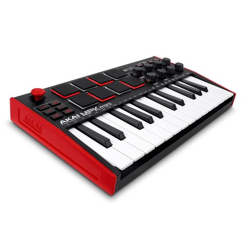 AKAI Professional MPK Mini MK3 ? Clavier MIDI USB Portable avec 25 Touches, 8 Pads et Logiciels