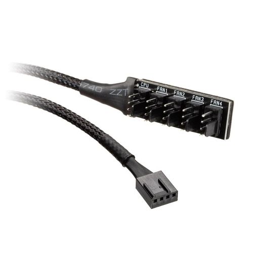 Akasa Compatible Flexa Fp5h Pwm Splitter Hub - Schwarz