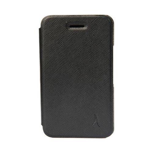 Akashi - tui  Rabat Pour Tlphone Portable - Cuir Artificiel - Noir