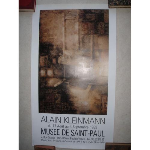 Alain Kleinmann. Muse De Saint-Paul. 1989