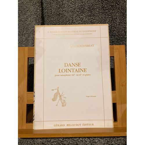 Alain Roizenblat Danse Lointaine Pour Saxophone Et Piano Partition Ed. Billaudot