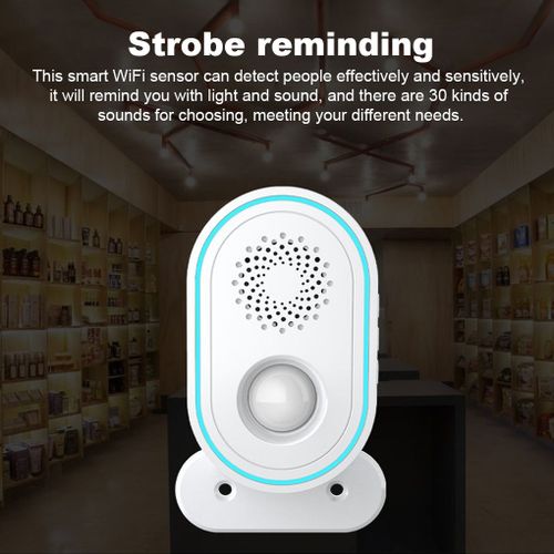 Alarme De Sonnette, Dtecteur Stroboscopique Wifi, Notification, Alerte, Rechargeable, Application