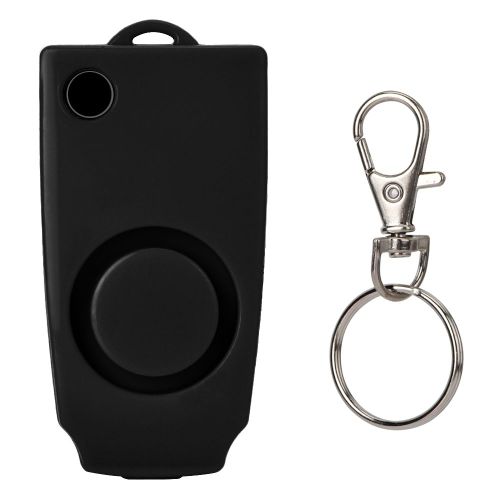 Alarme Personnelle 130 Db, Systeme D'alarme De Securite, Porte-Cles Pour Femmes, Enfants, Etudiants, Avec Batterie, Noir