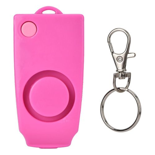 Alarme Personnelle 130 Db, Systeme D'alarme De Securite, Porte-Cles Pour Femmes, Enfants, Etudiants, Avec Batterie, Rose