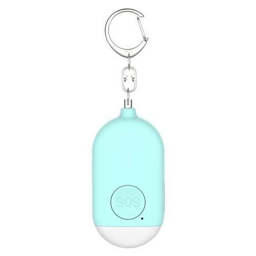 Alarme Personnelle  Son Fort 130 Db Sirne D'urgence De Scurit Porte-Cls Avec Lampe De Poche Bleu