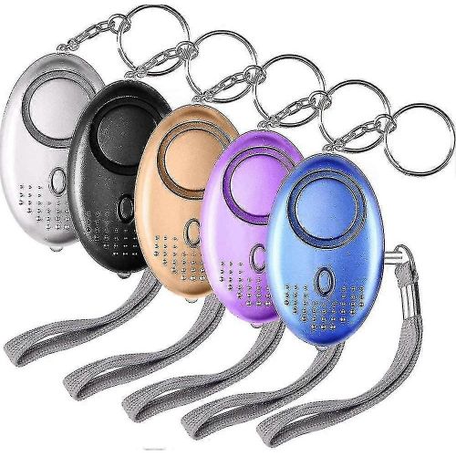 Alarme Personnelle, Trousseau DAlarmes De Scurit Avec Lampe De Poche  Led 5pcs