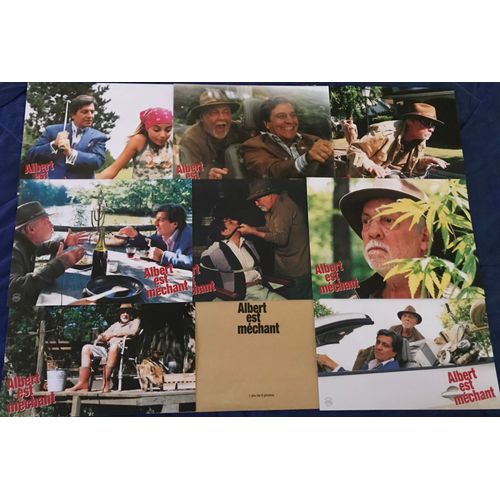 Albert Est Mchant - Jeu De 8 Photos D'exploitation Cinmatographique - Format 21x28 Cm - Un Film De Herv Palud Avec Christian Clavier, Michel Serrault, Arielle Dombasle, Priscilla - Anne 2004