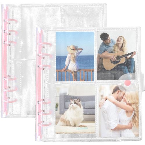Catelves Petit Album Photo à Personnaliser - Petit Livre Photo à Coller - Album Photo DIY - Papier De Bricolage - Pour Remise De Diplôme, Anniversaire, Saint-Valentin, Livre D'or De Mariage (34