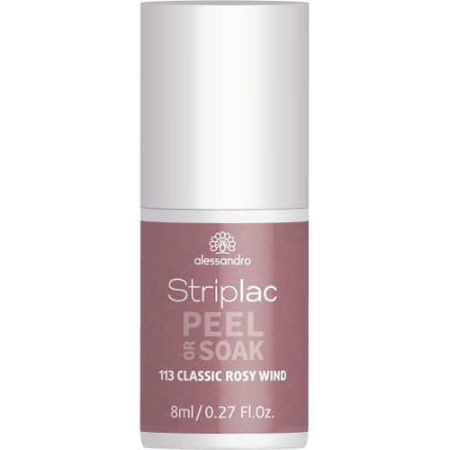Alessandro - Striplac Peel Or Soak Classic Rosy Wind8 Ml Vernis Semi-Permanent Led Longue Tenuestriplac Striplac Peel Or Soak Classic Rosy Wind8 Ml